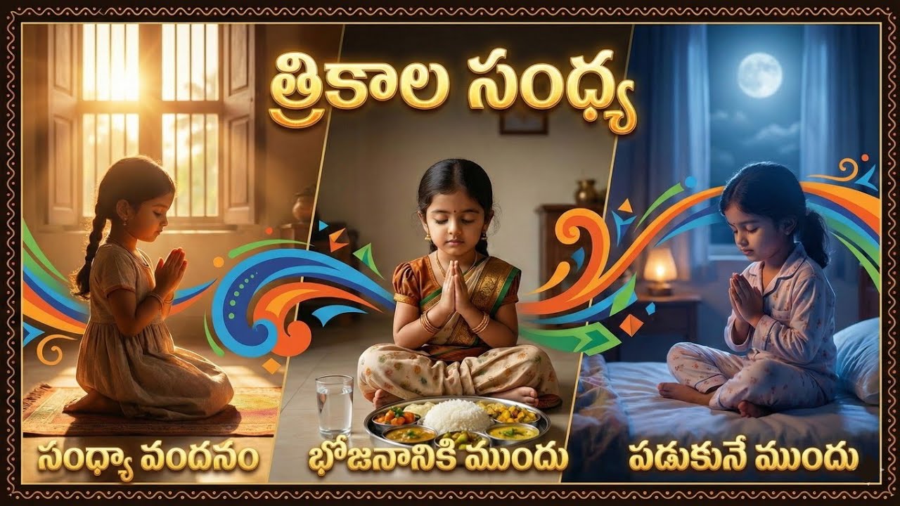 త్రికాల సంధ్య @rseriesbhakthi@bhakthii @TSeriesBhaktiSagar@TeluguBhaktiLive @SonotekBhakti @bhakthitv