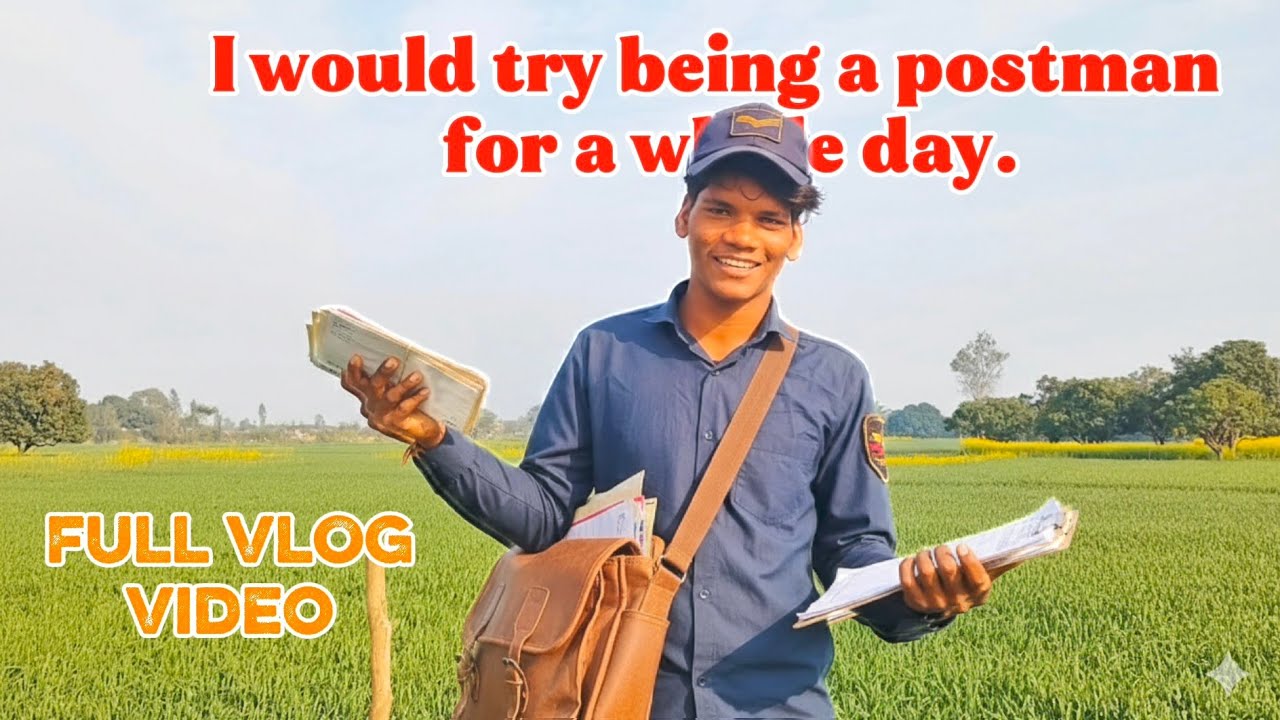 I would try being a postman for a whole day| #youtubevlogger 