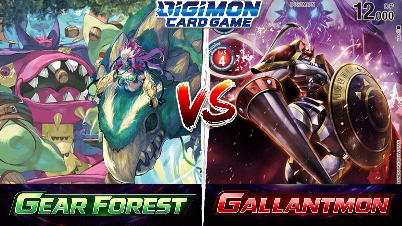 Gear Forest vs Gallantmon &ndash; BT25 Gameplay | Digimon TCG