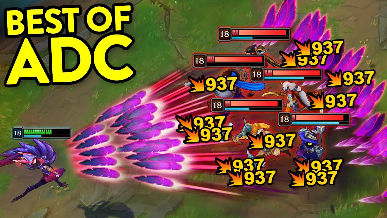 BEST ADC MOMENTS #4 (Insane Vayne 1v4, High APM Twitch, Perfect Kiting...)