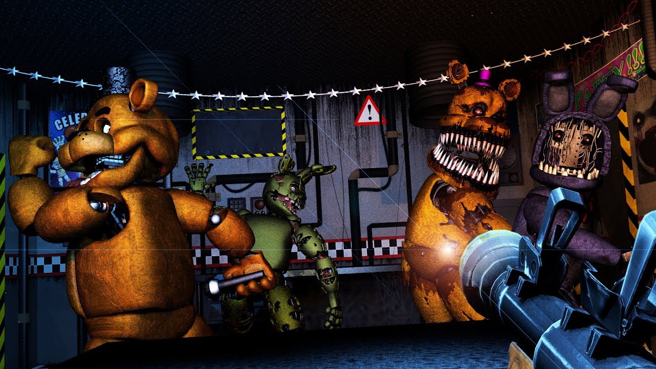 [FNAF SFM] FNAF 6 Ultimate Custom Night | Cheating & Counter Jumpscares All Animatronics