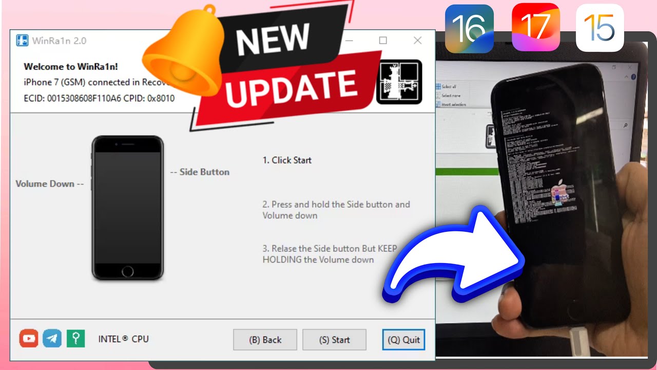 FREE Jailbreak iPhone 7 iOS 17/16/15 &ndash; Full Guide with Winra1n, Tools, and Unlock 2025