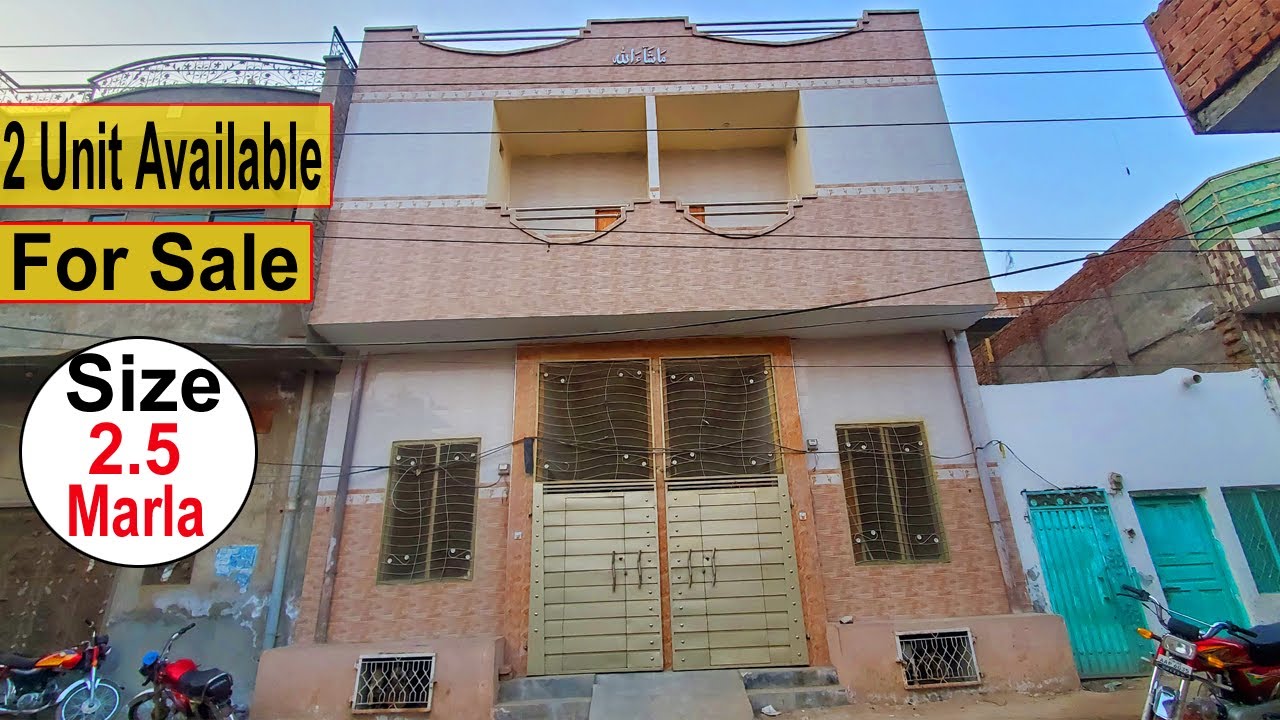 2 Unit Available For Sale || Size 2.5 Marla || Iqbal Colony || Sargodha
