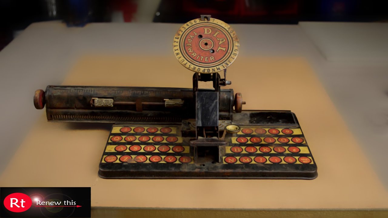Vintage  Dial typewriter restoration