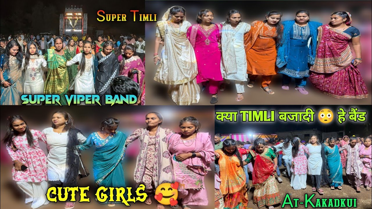 छोटी छोटी cute 🥰 girls 💃 ने क्या dance 💃पब्लिक खुश SUPER VIPER BAND 💥
