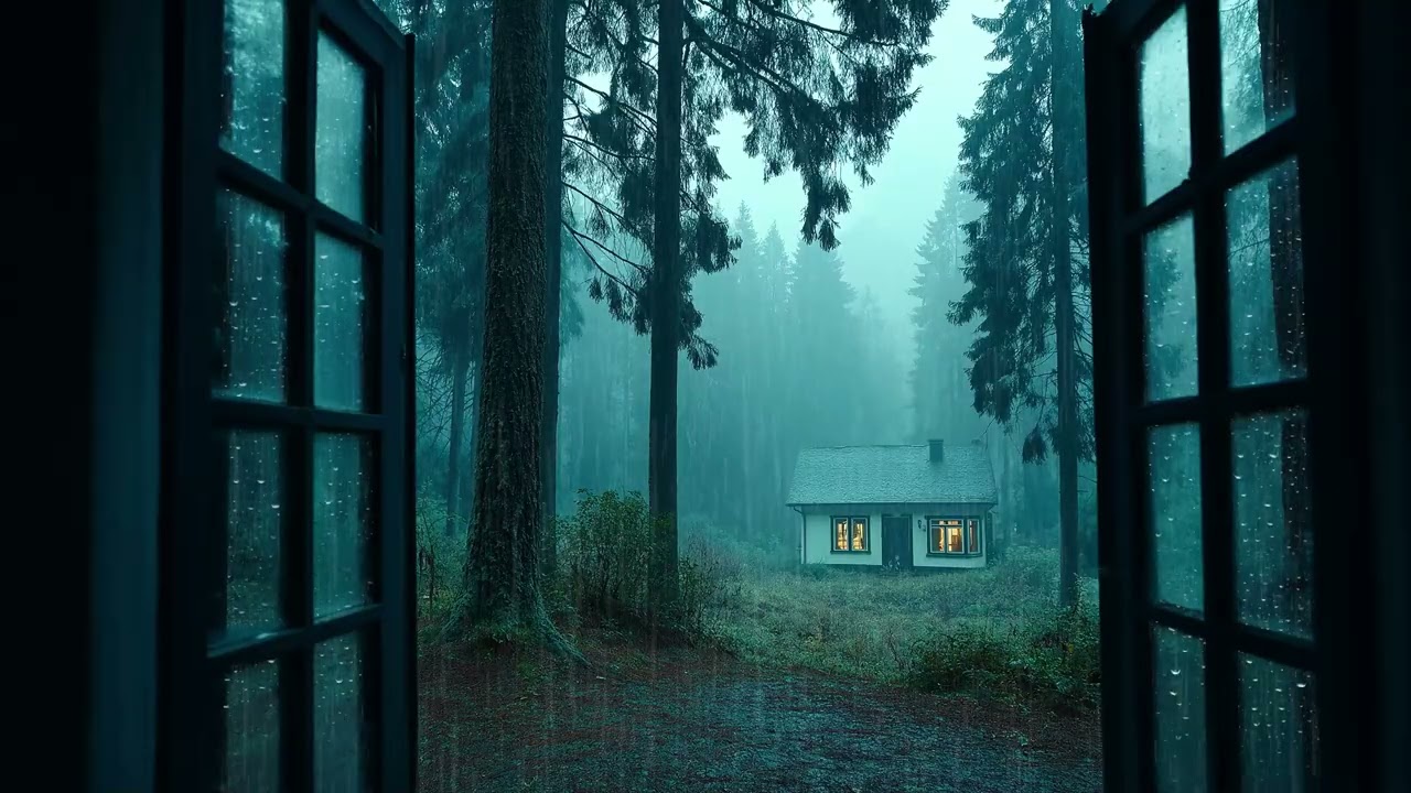 🌧️ Rainy Window Ambience | Calm Rain Falling Outside – 3 Hours | Sleep  Stress Relief Study Relax