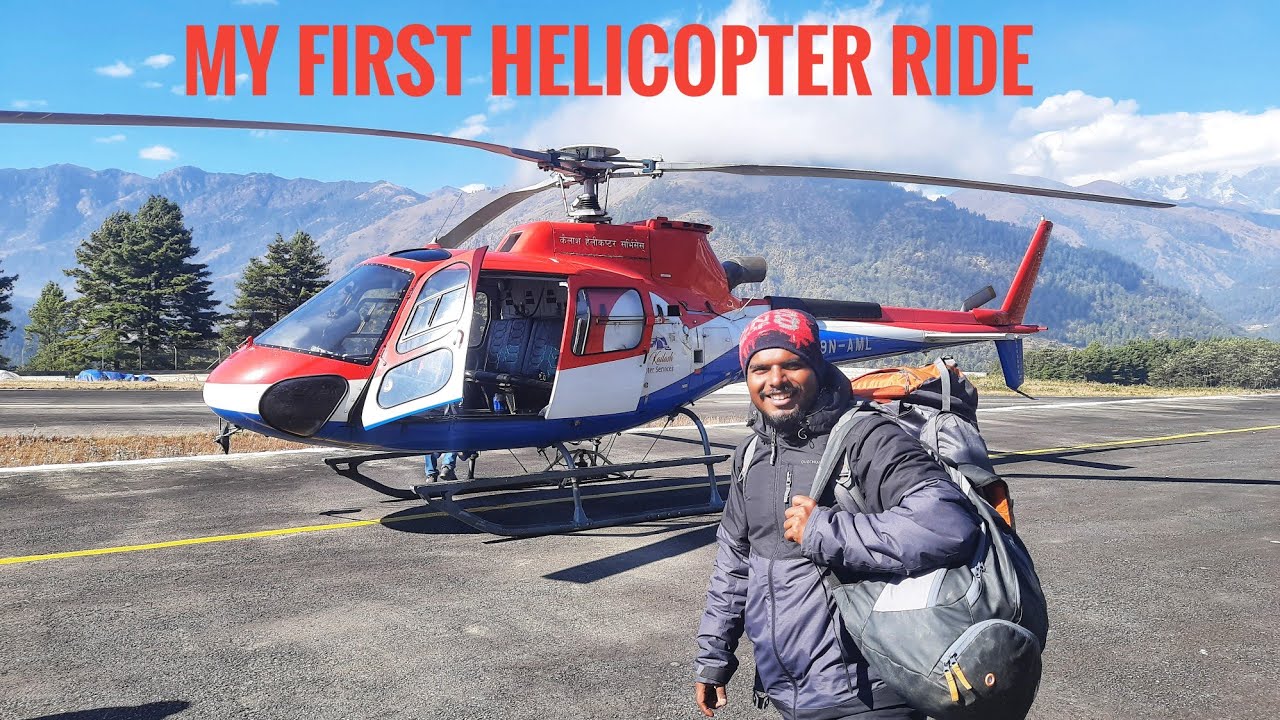My First Helicopter Ride | Lukla to Phaplu, Nepal | November 2021