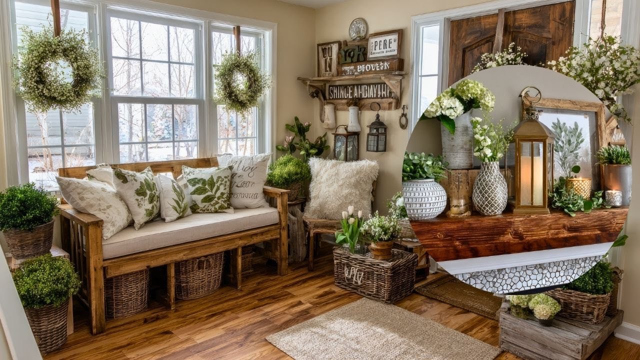 Affordable Rustic Spring Home Decor DIYs | Cozy Farmhouse Style for Small Spaces