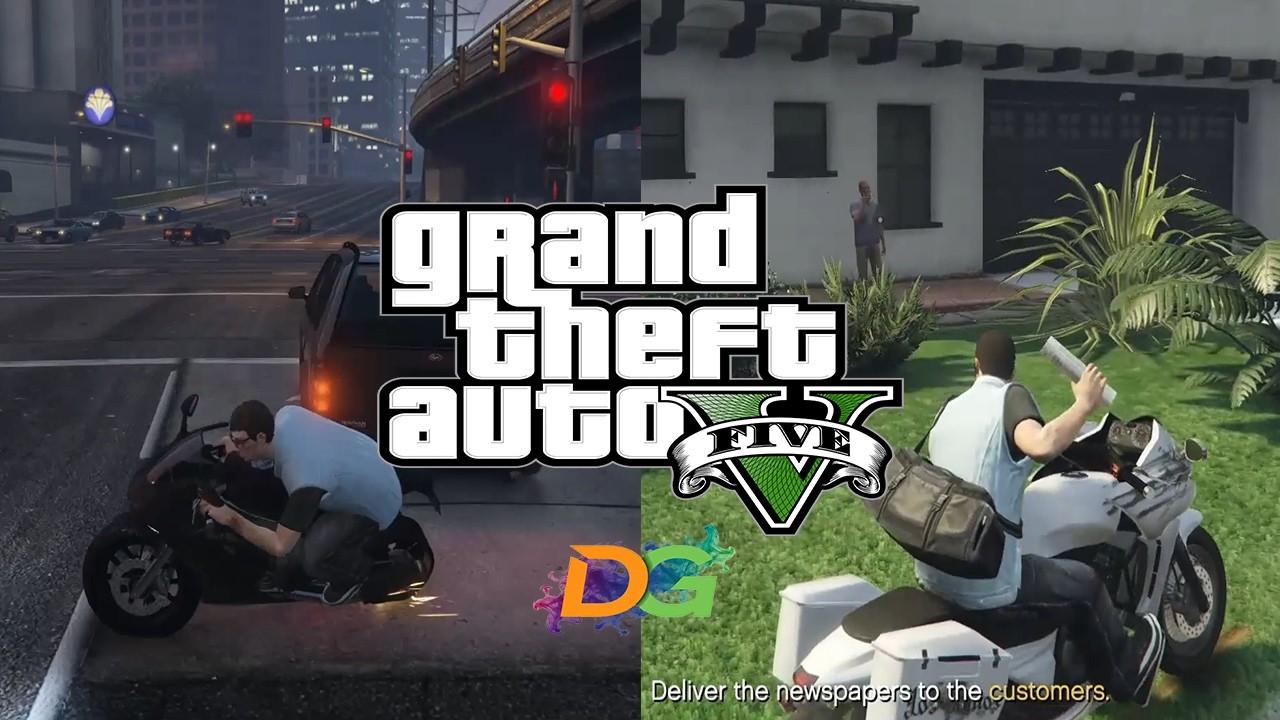 [ GTA 5 ] Online Mode || Pekerjaan Halal Jadi Pengantar Koran di GTA 5 Online Ep.5
