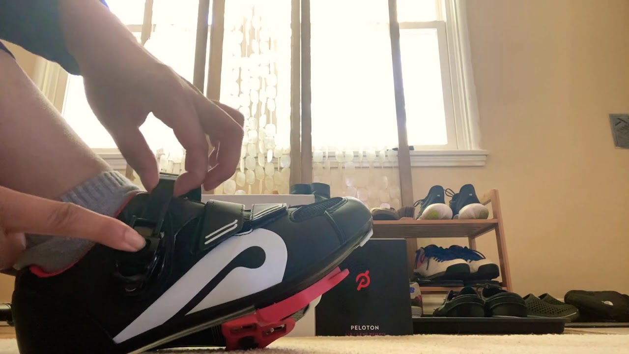 How to unbuckle your Peloton shoe
