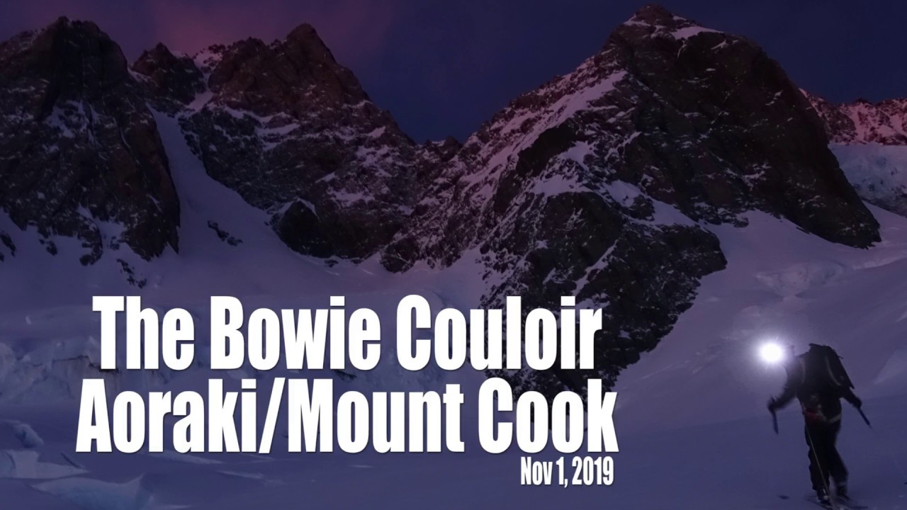Skiing the Bowie Couloir on Mount Cook// DAVE SEARLE