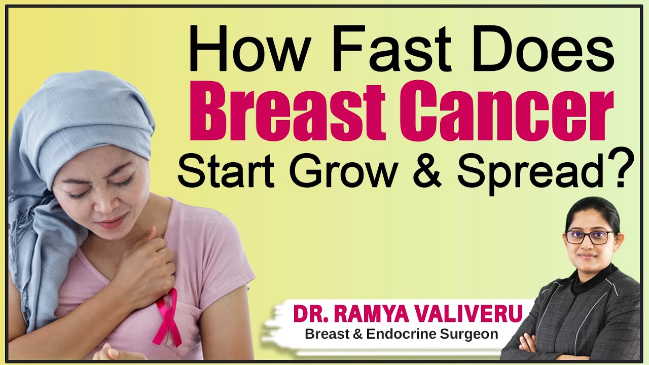 How fast does breast cancer start grow and spread? | Dr Ramya Valiveru | Endocrine & Breast Surgeon