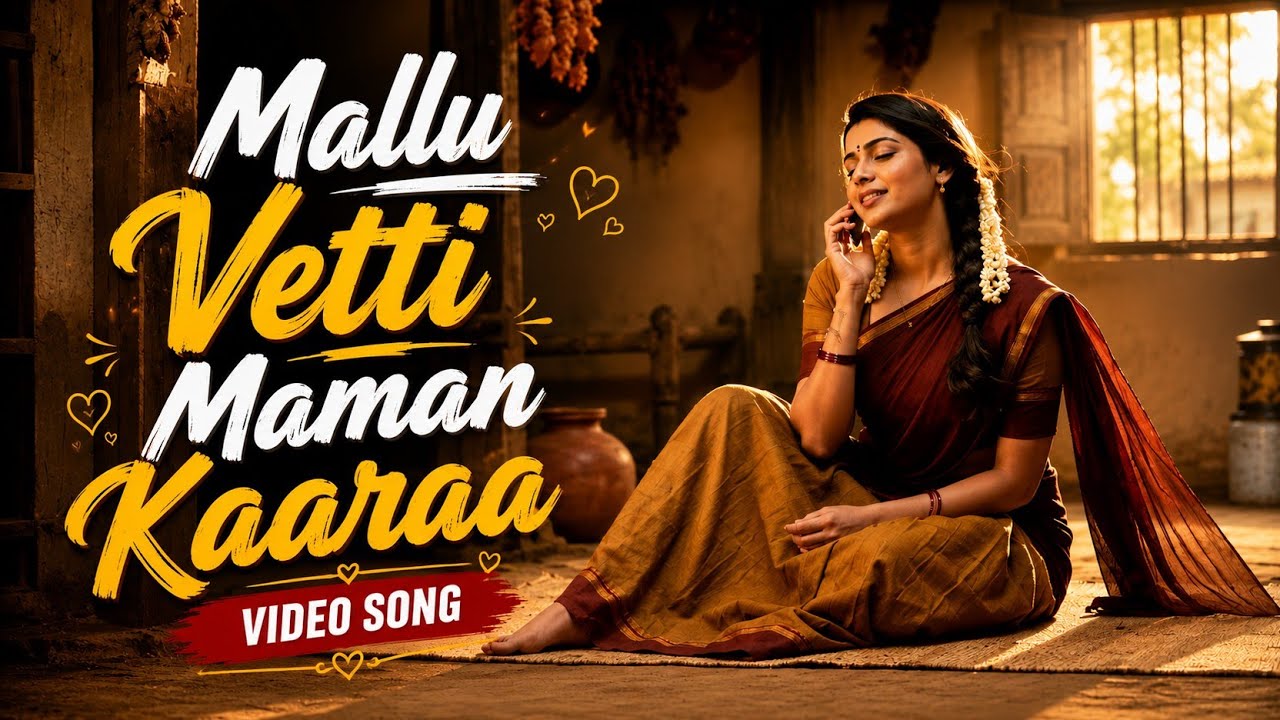 Mallu Vetti Maman Kaaraa ❤️ | AI Tamil Village Love Lyrical Video | Anand Echo