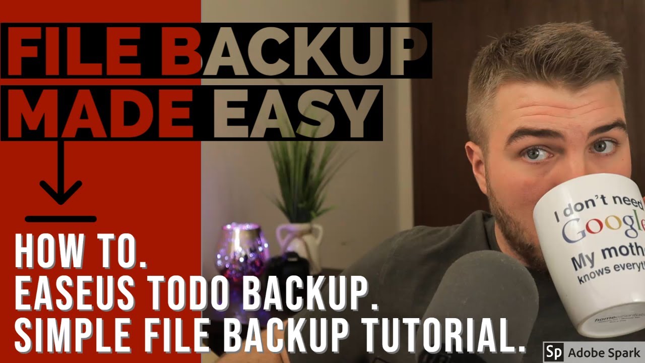 Don't Lose Your Files - BACK IT UP - EaseUS Todo Backup Software Tutorial