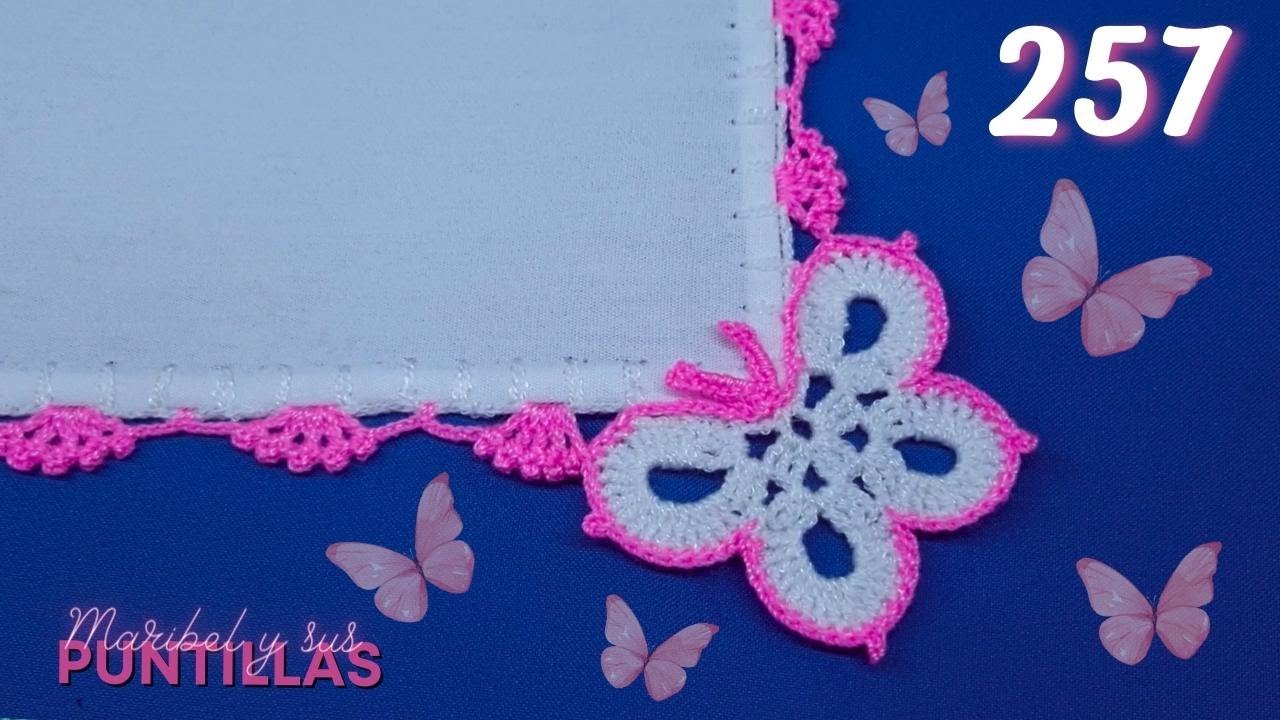Presume de esta creativa puntilla de MARIPOSAS a las esquinas ¡les encantará! 🌺 257
