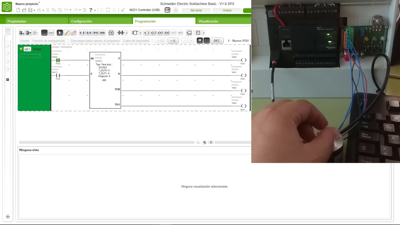 Schneider M221, contadores rápidos (HSC) encoder