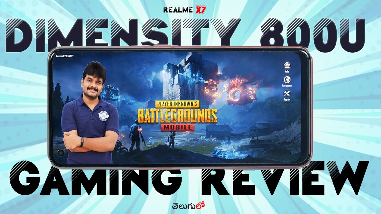Realme X7 Mediatek Dimensity 800U Gaming Review & temp Check ll in Telugu ll