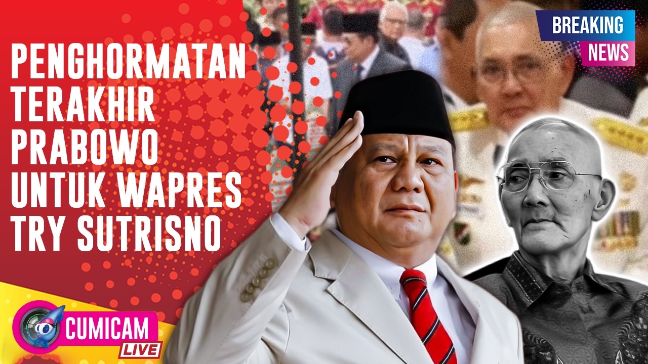 BREAKING NEWS! Prabowo Subianto Iringi Pemakaman Wapres ke 6 Try Sutrisno di Peristirahatan Terakhir