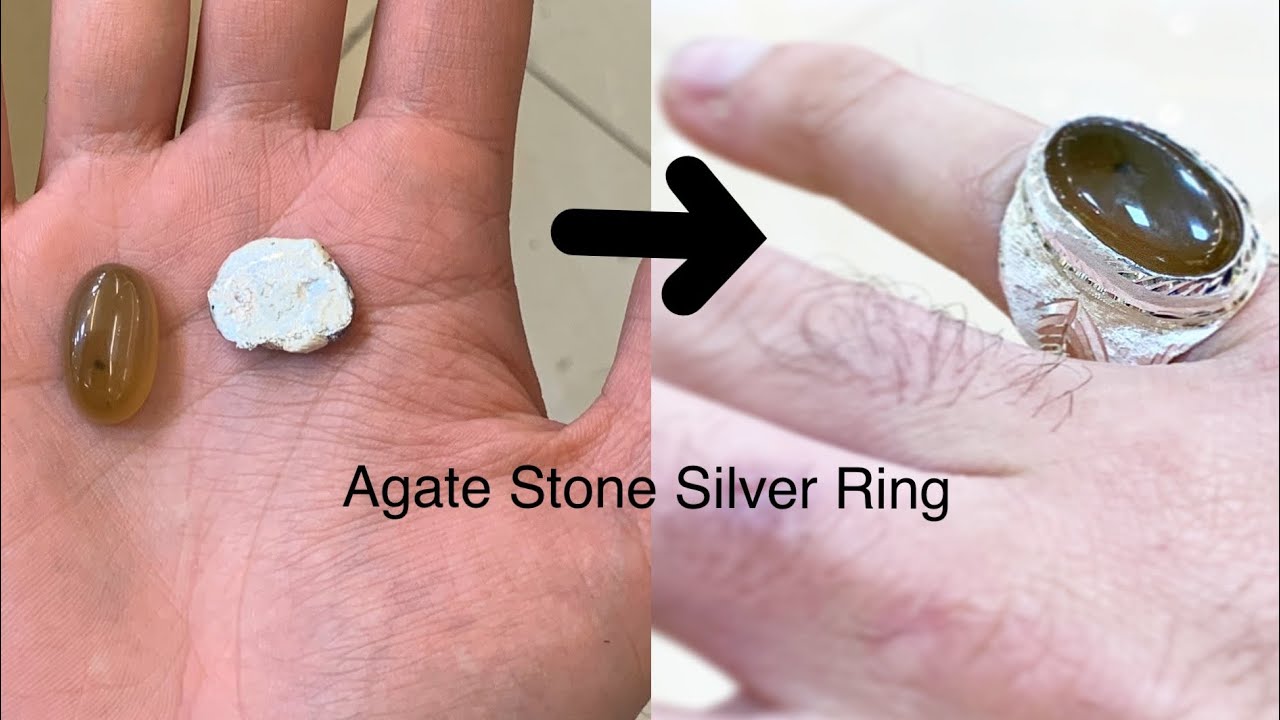 Rare Agate Stone Silver Ring Making | Jewelry Making | How it's Made | 4k Video