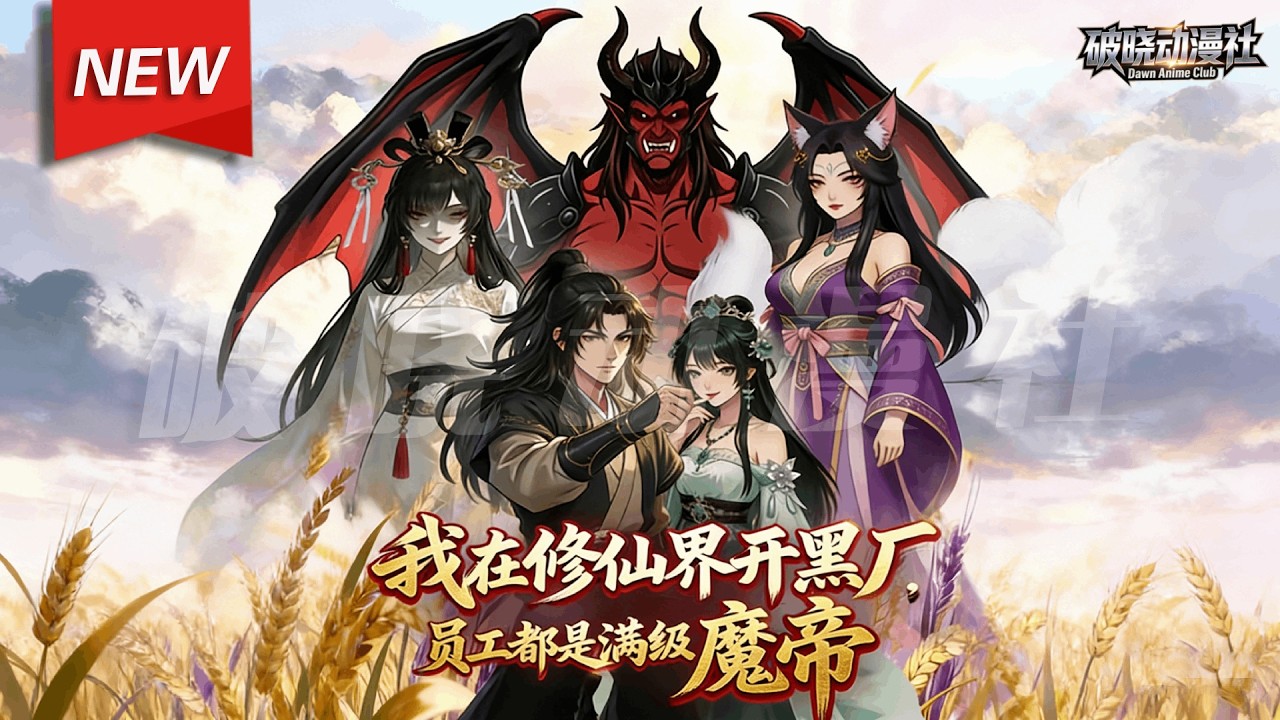 MULTISUB📢新番上线《我在修仙界开黑厂，员工都是满级魔帝》第1~85集丨穿越成修仙世家的弃子叶安，觉醒“神级黑心工厂系统”的他强制契约满级魔帝成996牛马，逆袭成修仙界首富！#破晓动漫社