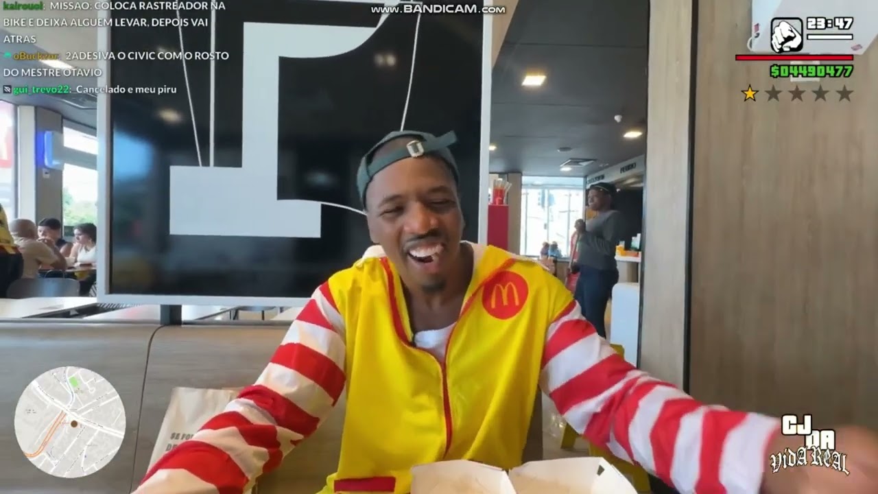 GTA na vida real FONTINELE R J comendo no mcdonalts