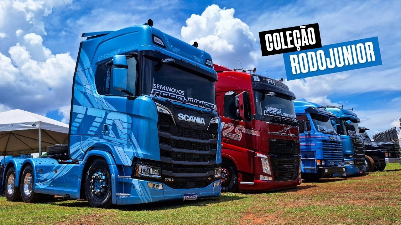 Coleção de caminhões Rodojunior: Scania V8 + Volvo FH