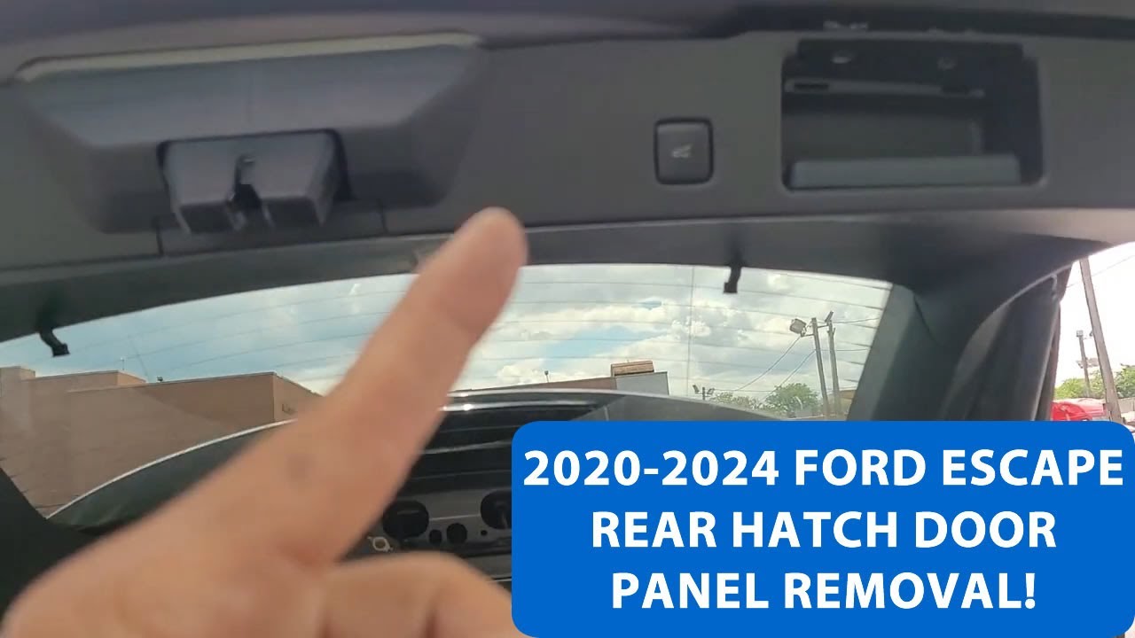 Как снять заднюю дверную панель Ford Escape 2020-24.