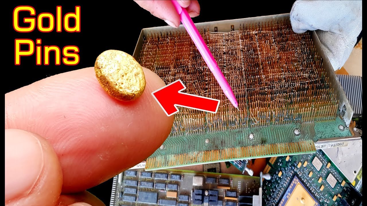 You Can Actually Extract Gold From Electronic Connector Sockets Easily