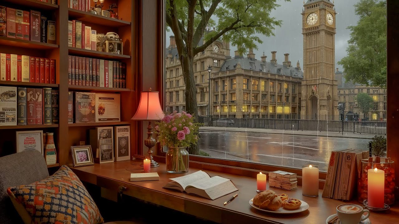Tranquil Winter Jazz Ambience | Cozy Coffee Shop  for Study & Work