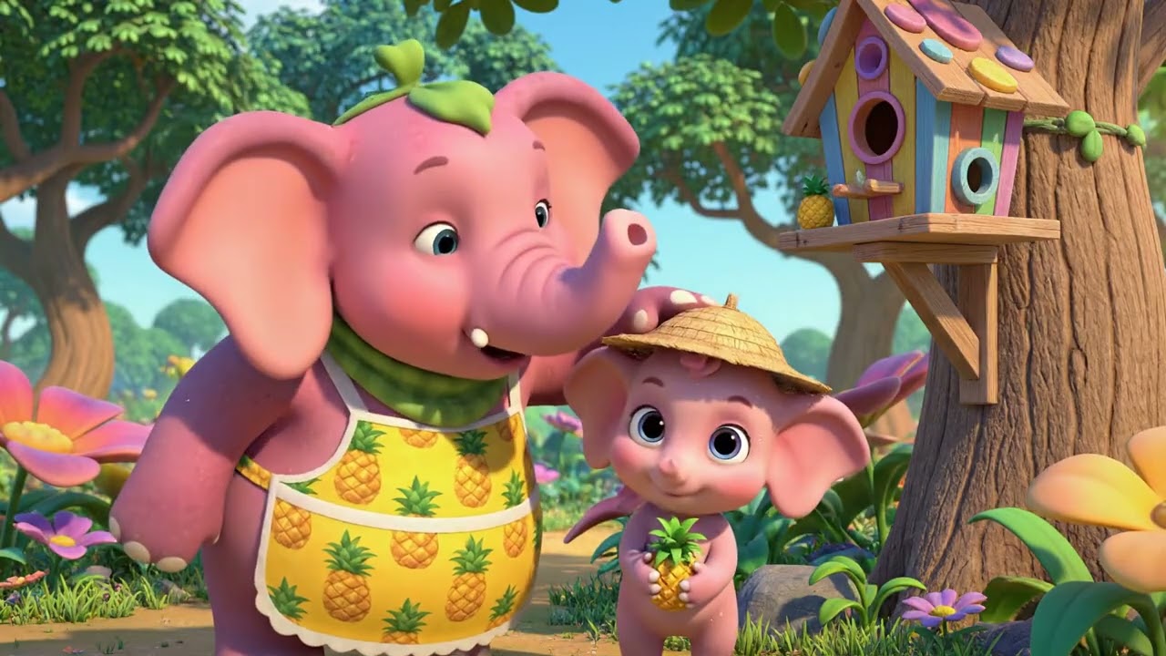 Strawberry Elephant Gang 🍓The Birdhouse Painting Day in the Quiet Grove