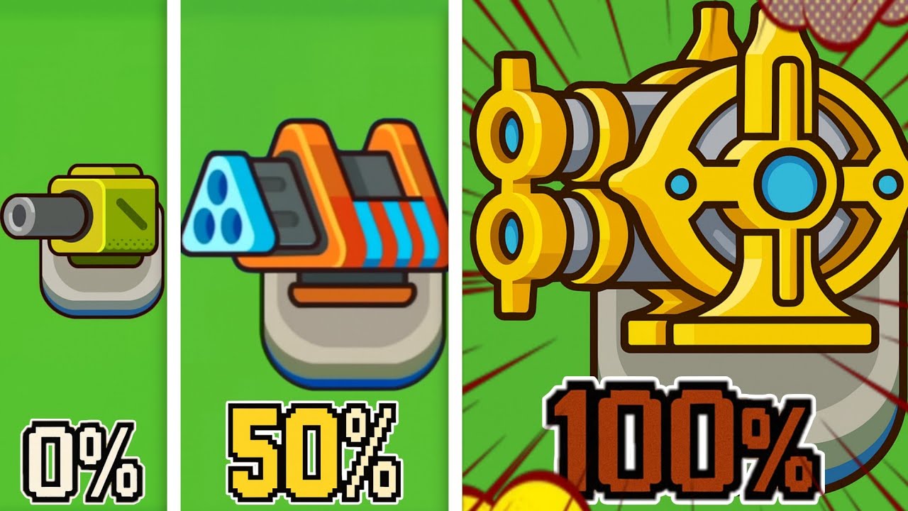 Aku Mengupgrade 100% Cannon di Merge Cannon: Chicken Defense