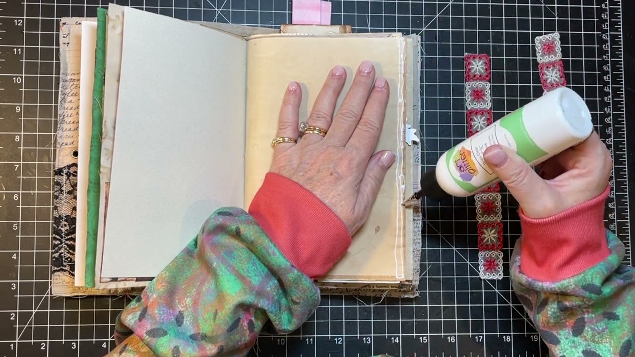 Finishing my Cathe Holden Christmas Journal! - Craft with Me!