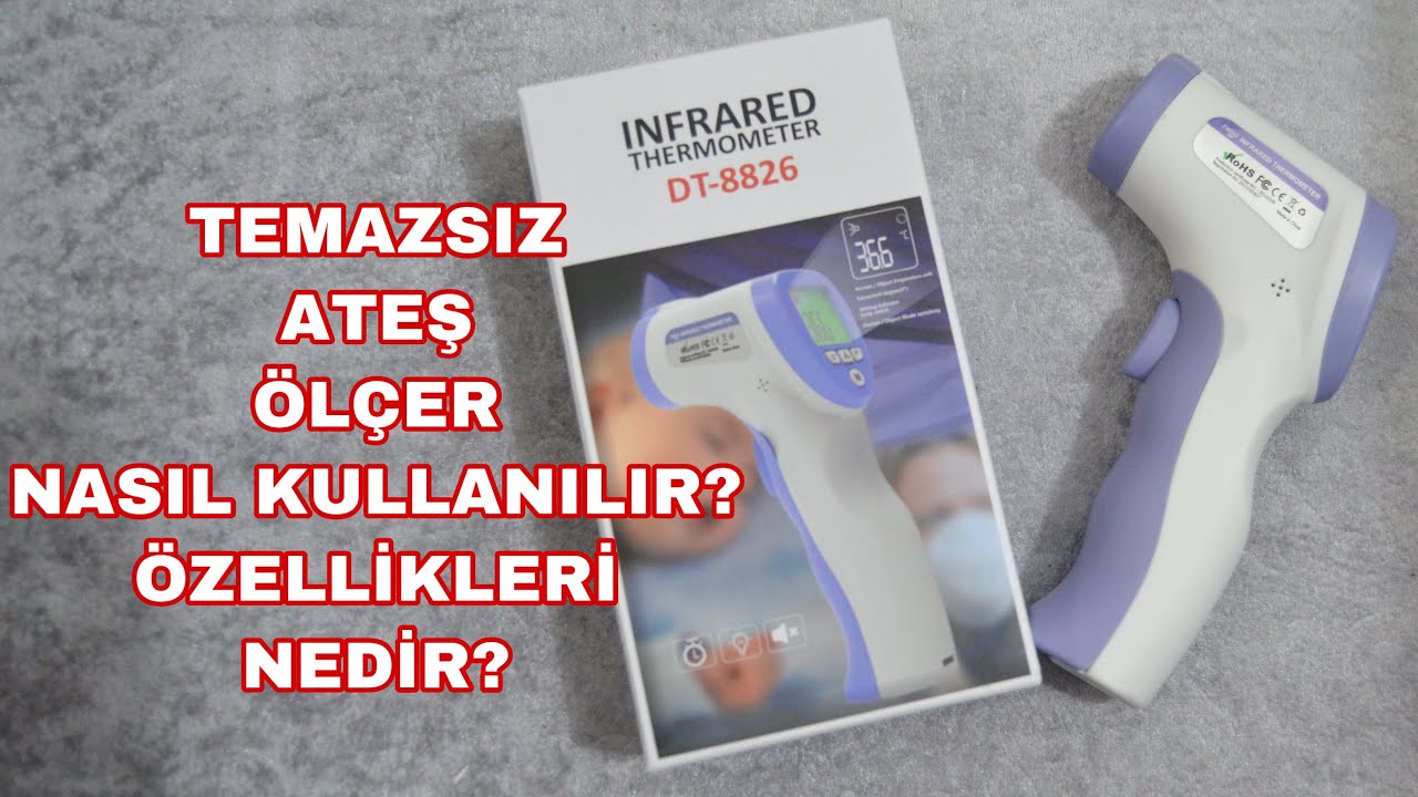 TEMAZSIZ ATEŞ ÖLÇER TANITIMI, DİJİTAL ATEŞ ÖLÇER NASIL KULLANILIR? INFRARED THERMOMETER DT-8826