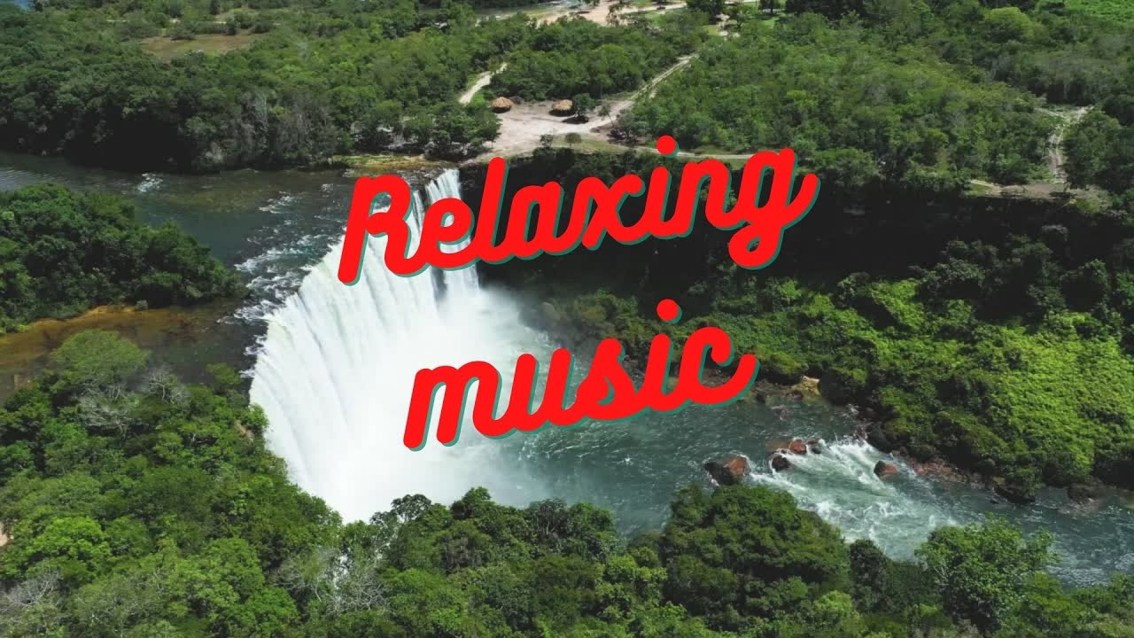 Beautiful view from the sky to nature. 4K UHD [ Relaxing music ].