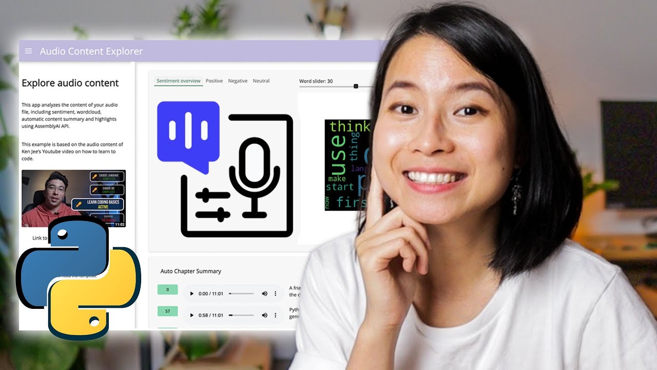 👩🏻‍💻 How to Create a Python Dashboard for Audio Data | AssemblyAI + Panel
