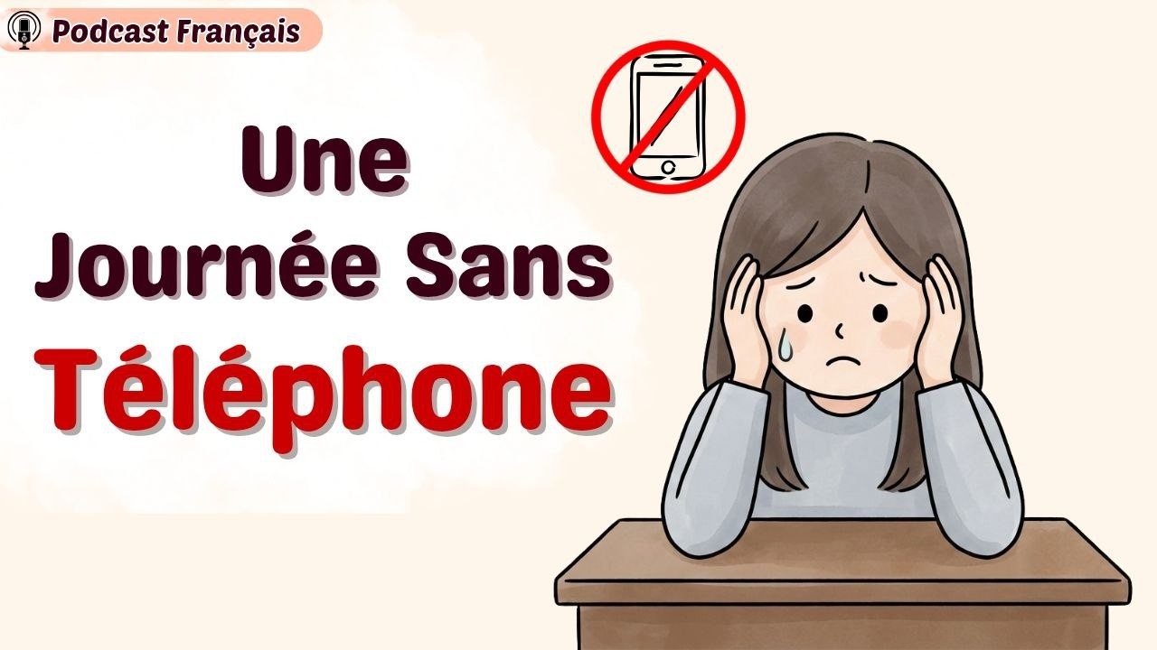 Podcast en français 🇫🇷 | Une journée sans téléphone 📵 – Parler français naturellement | A2–B1