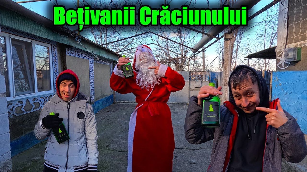 Așa L-au Întâmpinat Bețivii Satului pe Moș Crăciun… HAOS TOTAL!