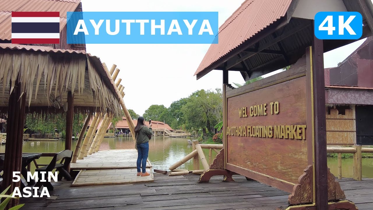 🇹🇭 Thailand - Ayutthaya: 5 Minutes Walking Tour - 4K