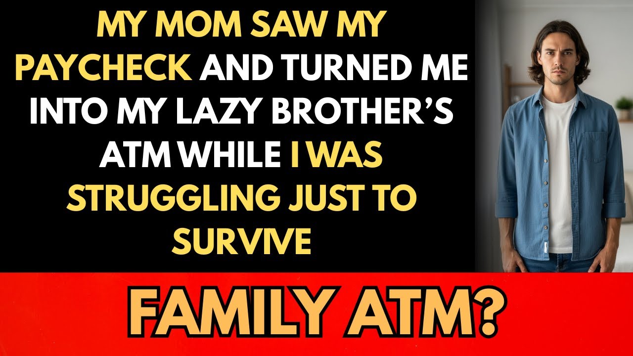 My mom saw my first paycheck… and expected me to fund my lazy brother’s entire life