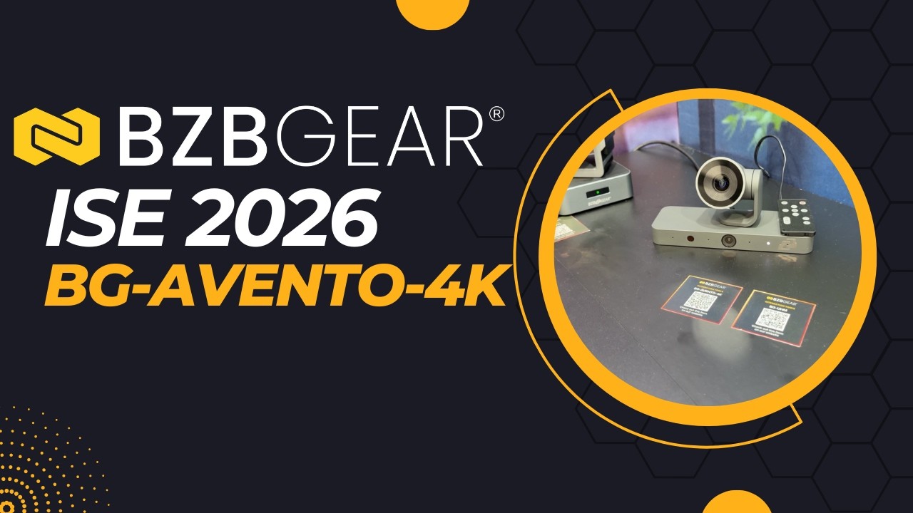 ISE 2026 BZBGEAR Booth Taking a Look at the BG-AVENTO-4K