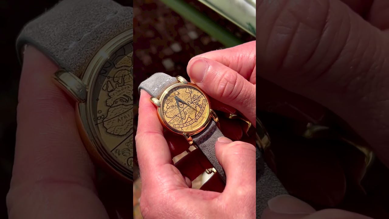 Vacheron Constantin retrograde 1990 Mercator in yellow gold