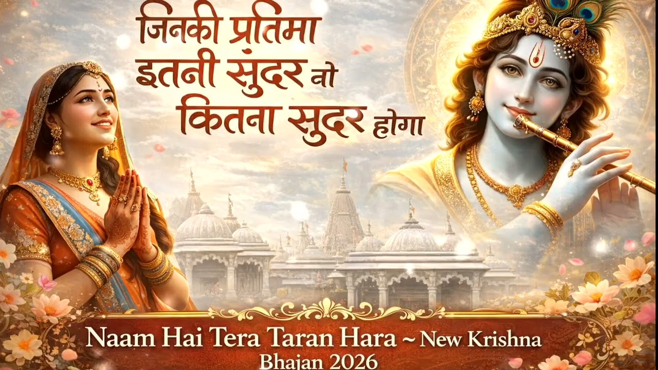 जिनकी प्रतिमा इतनी सुंदर, वो कितना सुंदर होगा ~Naam Hai Tera Taran Hara ~New Krishna Bhajan 2026 🌸🎶