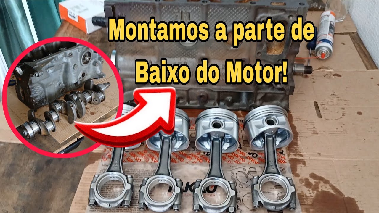 Montagem do motor do Fiat Tipo(Sevel 1.6).