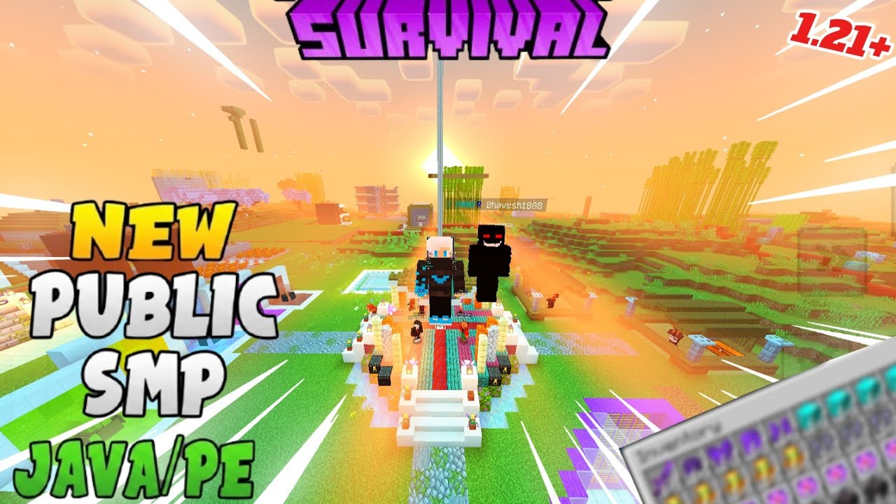 🔥 Public SURVIVAL SMP Server Minecraft 1.21 🔥 | Java + Bedrock | 24/7 Online | Free To Join 🤯