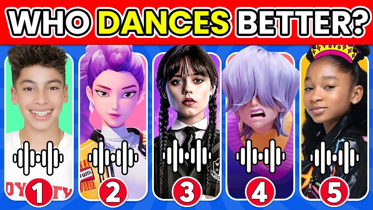 Guess Who Is Singing?Who DANCES Better?💃🎶 Like Nastya, MrBeast, Rumi, Zoey, The Royal Family