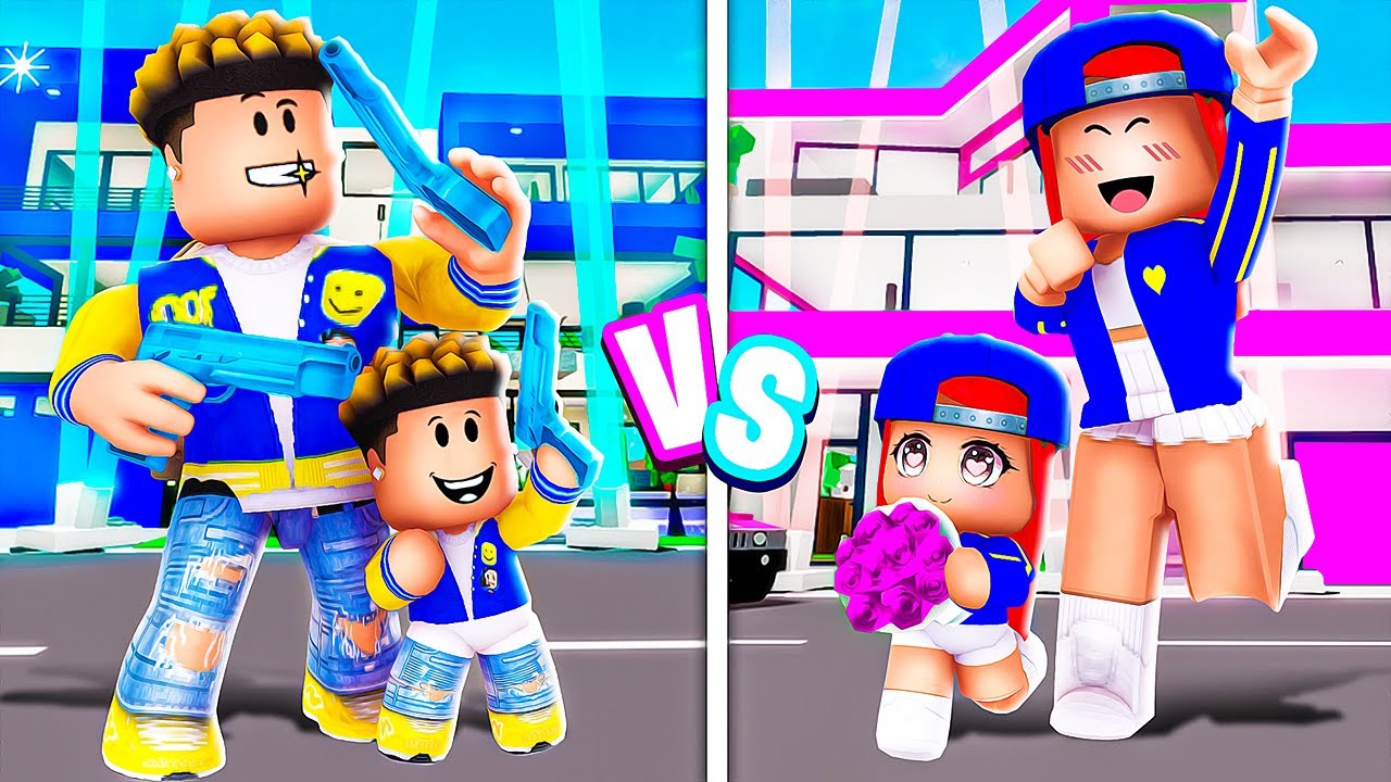 Битва домов МАЛЬЧИКОВ против ДЕВОЧЕК в Брукхейвене! (Roblox Brookhaven RP)