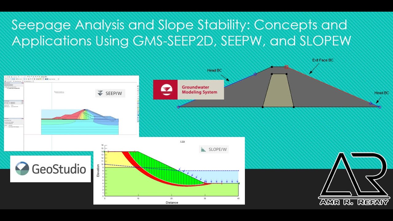 Seepage Analysis and Slope Stability: Concepts and Applications Using GMS SEEP2D, SEEPW, and SLOPEW