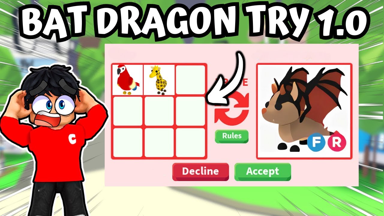 WIR VERSUCHEN UNS DEN BAT DRAGON ZU ERTRADEN 1.0! | Adopt Me Trade Challenge