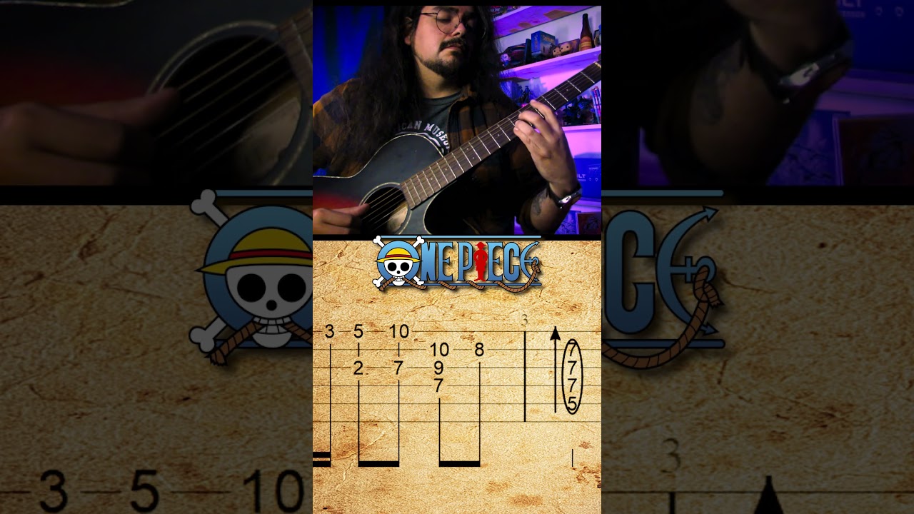 One Piece - Bounty Character  Luffy Theme - Fingerstyle Guitar Tutorial TAB #guitartabs #animetab