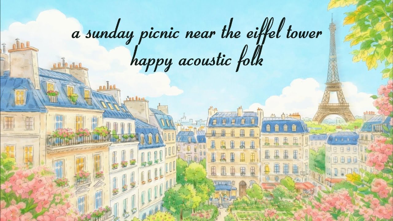 𝐏𝐀𝐑𝐈𝐒 𝐂𝐀𝐅𝐄́ 🗼 French Instrumental Music Coffee Playlist — a sunday near the Eiffel tower